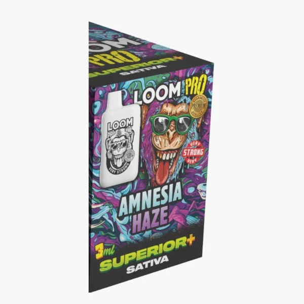 Amnesia Haze – LOOM PRO 3ml Superior+ Sativa disposable vape