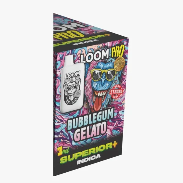 Bubblegum Gelato – LOOM PRO 3ml Superior+ Indica disposable vape