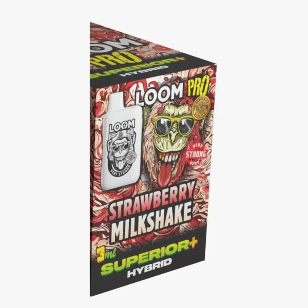 Strawberry Milkshake – LOOM PRO 3ml Superior+ Hybrid disposable vape