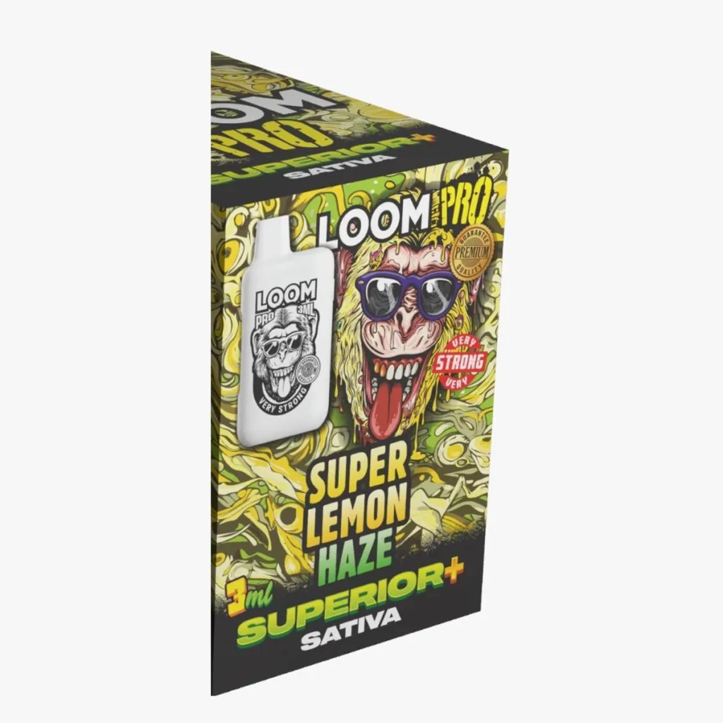 Super Lemon Haze – LOOM PRO 3ml Superior+ Sativa disposable vape